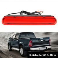 เหมาะสำหรับ08-14 Hilux ไฟเบรก,ไฟท้าย,ไฟท้ายกันชน,ไฟท้าย,สีดำ/สีแดงสดใสหลอดไฟเรโทร LED