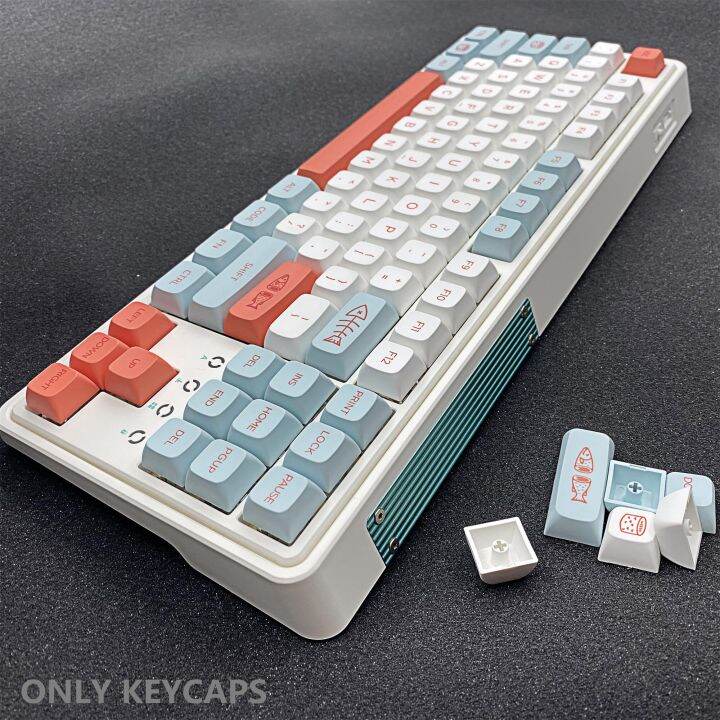 กุญแจ134คีย์-ชุด-pbt-dye-subbed-key-cap-xda-hight-profile-keycaps-สำหรับสวิตช์-mx-คีย์บอร์ดแบบกลไก