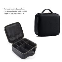 Suitcase Big Zipper Storage Bags Organizer Cosmetic Women Makeup Organizers Bag Makeup Cases Black Embalagem Home Storage AG50SN