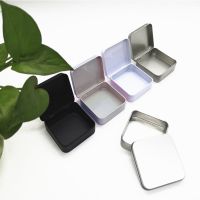 Mini Metal Tins Container Square Storage Tin Box Small Kit Case Jewelry Coin Candy Condom Organizer Portable Packaging Box Storage Boxes