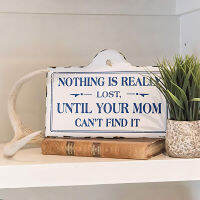 "Nothing is.."Enamel Wall Decor