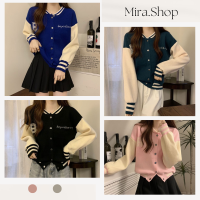 Mira_shop เสื้อแขนยาว สุดชิค ผ้าไม่ร้อน คอลใหม่พร้อมส่ง 81069-1#