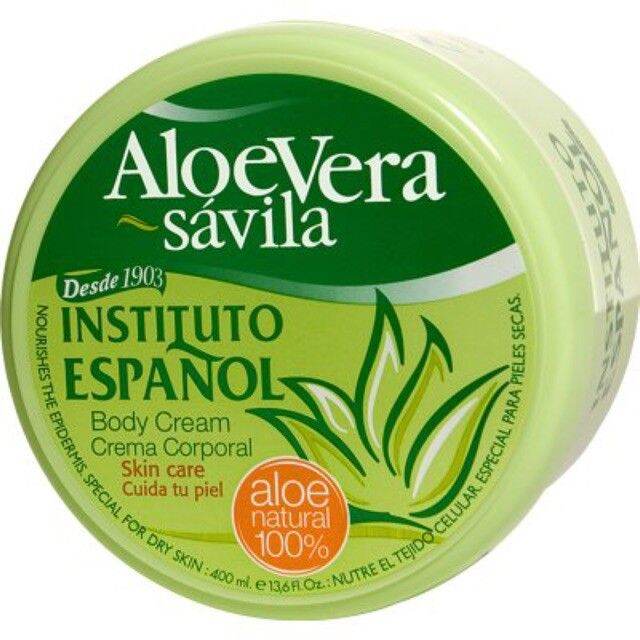 INSTITUTO Espanol Aloe Vera Body Cream 400ml.ครีมบำรุงผิวกายที่มี ...