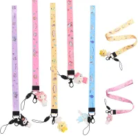 1PC Cute Doll Mobile Phone Lanyard Keychain Color Printing Neck Strap Long Cord Phone Accessories