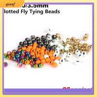 QIANF 25Pcs/lot ร้อน ออกแบบมาอย่างดี ตกปลา คุณภาพสูง Fly Tying วัสดุ ลูกปัดทังสเตน Slotted Bead โลหะผสมทังสเตน