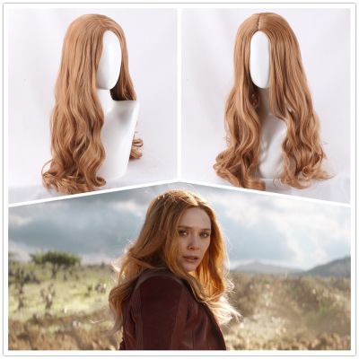 New Halloween Scarlet Cosplay Witch Wig Vision Wanda Maximoff Cosplay Wigs