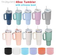 ﹊▣ 20pr3412 40oz Tumbler com Handle Palha e Silicone Boom Aço Inoxidável Cup Grande Capacidade Viagem Car Mug Logo