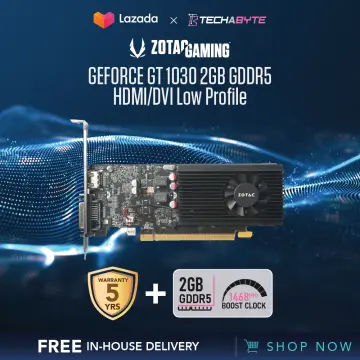 Zotac geforce gt 1030 2gb gddr5 low profile hot sale