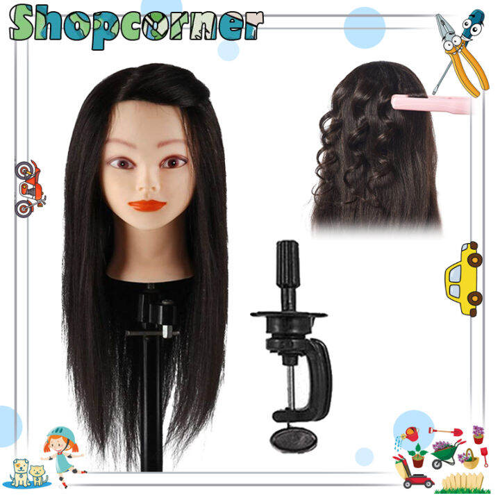 14inch Manekin Rambut Kepala/100 Rambut Asli Model Rambut/Kepala Patung Rambut Hairdo Lazada