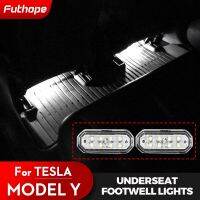 Futhope ModelY LED Under Chair Lighting Non-destructive Installation for Tesla Model Y Night Driving Visible Car Footwell Light