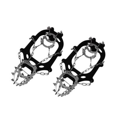 Ice Cleats For Shoes 18 Teeth Shoe Chains For Ice And Snow Anti Slip Foldable Shoe Spikes For Snow And Ice Ice Snow Grips For Ice Fishing Shoe Chains For Ice And Snow like-minded