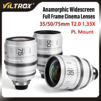 VILTROX 35มม. 50มม. 75มม. 1.33X T2.0เลนส์โรงภาพยนตร์เลนส์ภาพยนตร์หลัก Anamorphic Prime