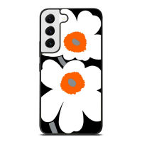 MARIMEKKO เคสลายดอกไม้สีดำสำหรับ Samsung S22 S20 Plus S21 S8 S9 S10plus เฉียบ Note10 9 8เคสโทรศัพท์