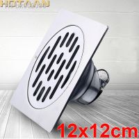 ✌☽ Shower Drain Thick SUS 304 12cm Stainless Steel Floor Drain Ordinary Bathroom Toilet Kitchen Balcony Dedicated To prevent odor