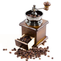 เครื่องบดเมล็ดกาแฟ เครื่องบดกาแฟ Coffee Grinder แบบมือหมุน สแตนเลส (กล่องไม้คลาสสิค)