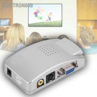 Electron000 Universal กล่องแปลงสัญญาณ Vga To Tv Av Rca สําหรับคอมพิวเตอร์แล็ปท็อป