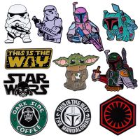 【DT】hot！ KKZ738 Star Wars Enamel Pin Darth Vader Badge Brooch Cartoon Briefcase Lapel Jewelry Fans Gifts