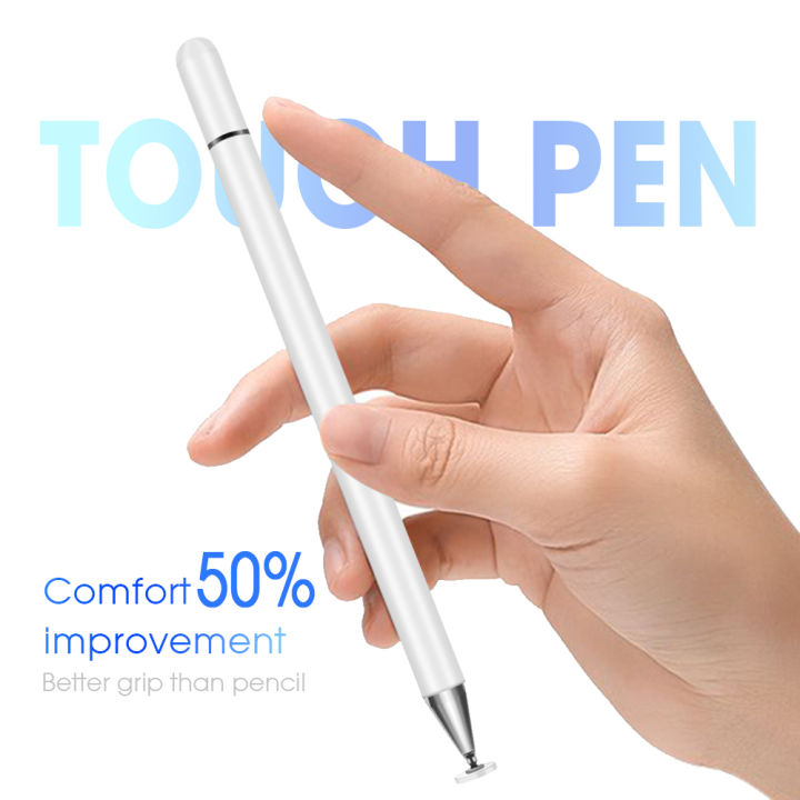 ปากกาสไตลัส-พร้อมส่ง-ปากกาทัชสกรีน-stylus-pens-ไม่ต้องเสีเวลาชาร์จ-ไม่มีแบต-สามารถใช้ได้ทั้งแอนดรอย-และไออแพดด-ปากกา-พร้อมส่ง