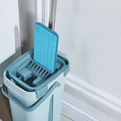 Magic Automatic Spin Mop With Bucket Avoid Hand Washing Ultrafine Fiber Cleaning Cloth Home Kitchen Wooden Floor Lazy Fellow Mop