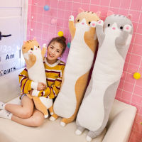 Cute Soft Long Cat Pillow Plush Toys Stuffed Pause Office Nap Pillow Bed Sleep Pillow Gift Sleeping Dolls for Kids Girl