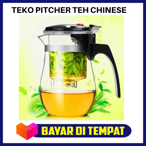 Teko Pitcher Teh Chinese Teapot Maker 500ml Transparent Teko Thai