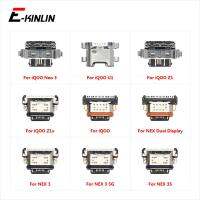 Type-C Micro USB Jack Connector ซ็อกเก็ตชาร์จพอร์ตชาร์จปลั๊กแท่นวางสําหรับ Vivo iQOO Neo 3 U1 Z1 Z1x NEX จอแสดงผลคู่ 3S 3 5G