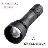 ไฟ Led สีแดงแบบซูมได้,CSLNM1.23 Z1 KR ไฟฉายพลังงานสูงซูมได้โคมไฟ21700โคมไฟตกปลา