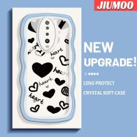 เคส JIUMOO สำหรับ Xiaomi POCO X2 POCO F2 Redmi เคส K30แฟชั่นลายหัวใจดีไซน์ใหม่สีสันสดใสขอบเคสโทรศัพท์แบบใสปลอกซิลิโคนนิ่มเลนส์กล้องถ่ายรูปเคสโปร่งใสป้องกันการกระแทก