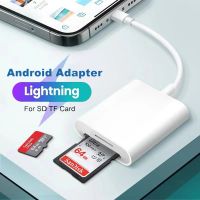 Untuk Ponsel Android Laptop Tablet dengan Antarmuka Tipe-c Multifungsi 2 In1 SD TF Kartu Memori Adaptor Pembaca Kartu Konverter