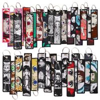 【CW】◐►  Gojo Keys Embroidered Tag Keychains for Keyring Man Anime Car Fashion Jewelry Accessories Gifts