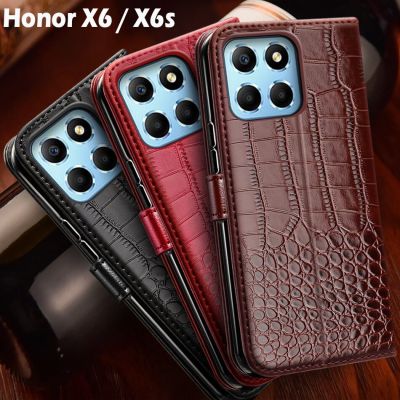 Honor X6เคสขาตั้งหนังสือฝาพับหนังเคสโทรศัพท์สำหรับ Honor X6เคส Honorx6 X6s VNE-LX1 VNE-LX2เคสเคสมีช่องเสียบบัตร