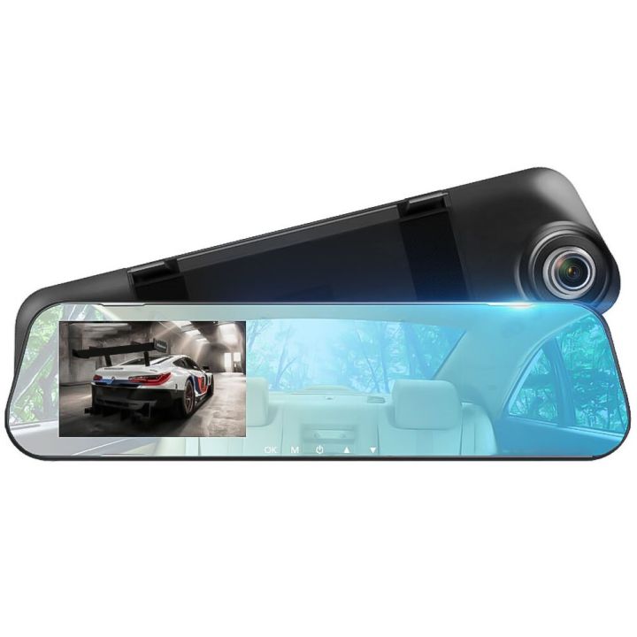 กล้องบันทึกกล้อง-dvr-hd-1080p-แบบเดี่ยว4quot-เครื่องบันทึกกระจกวิดีโอดิจิทัล120องศารถมุมกว้างกล้องติดรถยนต์นายทะเบียน