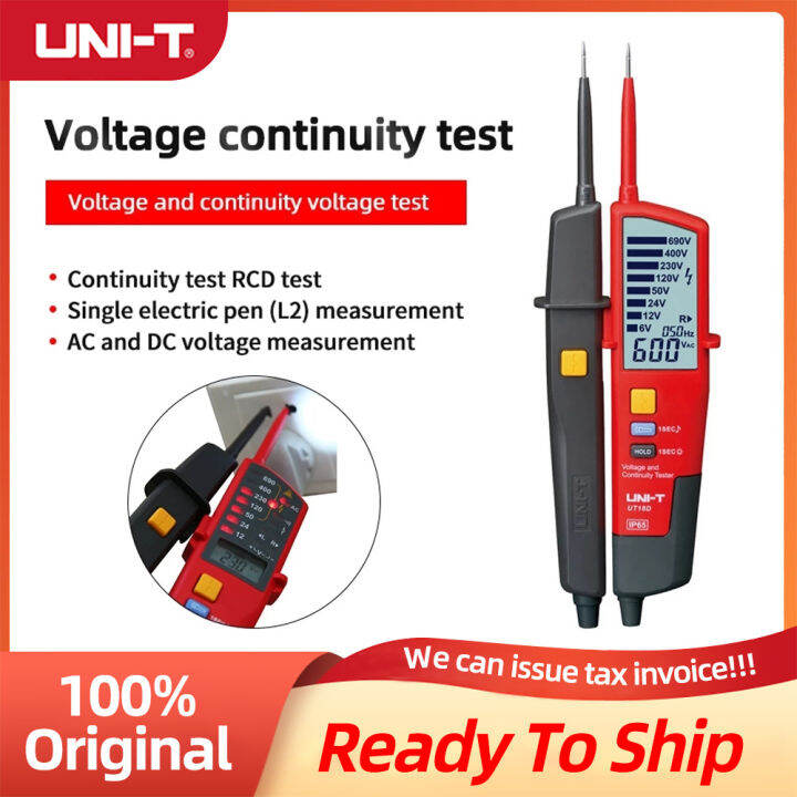 UNI-T Digital Voltmeter UT18C UT18D AC DC Voltage Continunity Tester ...