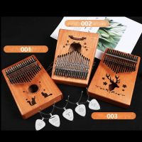 17 Keys Kalimba Thumb Piano solid Mahogany body finger music instrument birthday gift xmas gift with free zodiac necklace