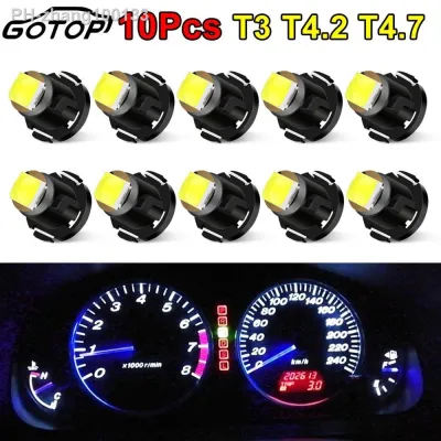 10pcs T3 T4.2 T4.7 Led Bulb 3030SMD Chips Super Bright High Quality LED Car Board Instrument Panel Lamp Auto Car Led 12V