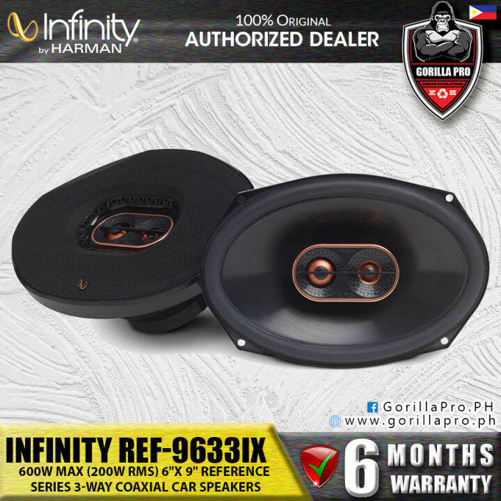 Infinity REF9633ix 600W Max (200W RMS) 6 x 9 Reference Series 3Way