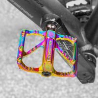 PROMEND Bicycle Pedals MTB Road Colorful Aluminum Alloy Bearing Perrin Cycling Pedals Non-Slip Quick Release Bike Pedals