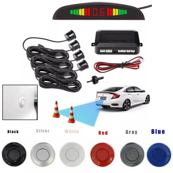 OAPC Reversing Parking Radar Sensor Car Vehicle with 4 Eye Alarm Buzzer ...