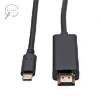 ZIAAN สายเคเบิลหน้าจอเดียวกันชนิด-C กับสาย HDMI Extender เอชดียูเอสบี C To สาย HDMI 4K 30Hz Compact 1080P USB3.1ไปยัง HDMI สายเคเบิลเชื่อมต่อสำหรับ Moniter/projecter/tv