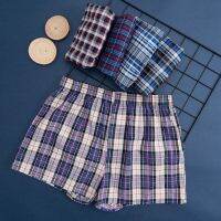 5 pcs Men Underwear Boxers Shorts Casual 100Cotton Sleep Underpants Plaid Loose Comfortable Homewear Male Striped Arrow Panties