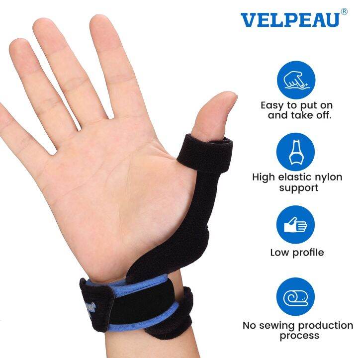 VELPEAU Thumb Brace Reversible Wrist Spica Thumb Splint CMC Support ...