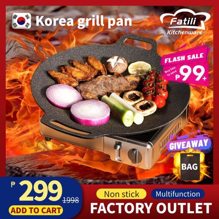 korean non stick pan original grilling pan for stove grilled maifan