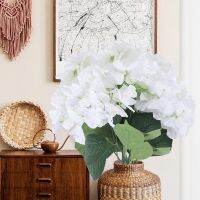 Artificial Hydrangea Flower 5 Big Heads Bouquet (Diameter 7" each head)