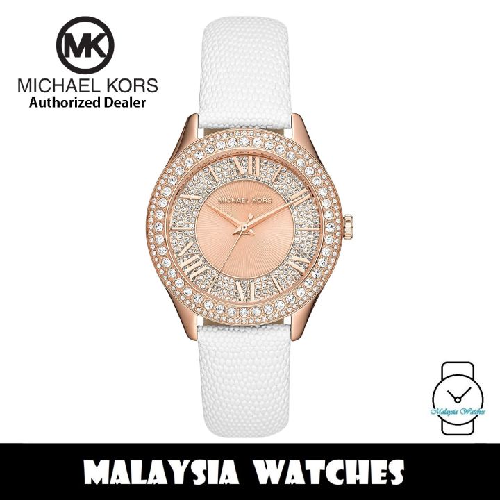 100% Original) MICHAEL KORS Ladies MK2989 Harlowe Rose Gold-Tone