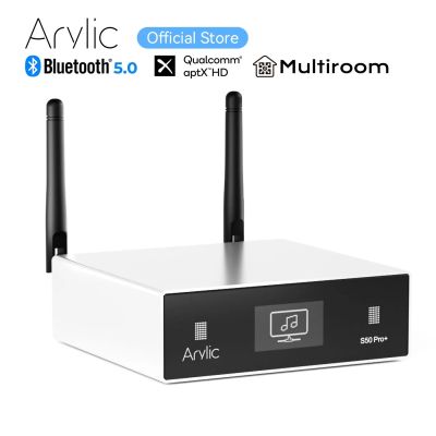 Arylic S50 Pro + WiFi &amp; AptX HD Preamplifier พร้อม ESS Sabre Dac AKM ADC Multiroom Airplay วิทยุอินเทอร์เน็ต Tidal DLNA QPLAY UPNP