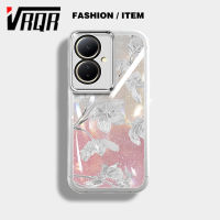 VRQR เคสกันกระแทกสำหรับ Vivo Y27 4G Y35+ 5G Y78 5G V29 Lite 5G ฟิล์มเลนส์ Meitong Sparkling Star ดอกชงโคเคสโทรศัพท์สินค้าแฟชั่น