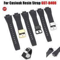 ✁ สายเรซิ่นสำหรับ Casio G-SHOCK GST-B400 Steel Heart Series Quick Release Rubber Watch Band Men Replacement Bracelet Accessories