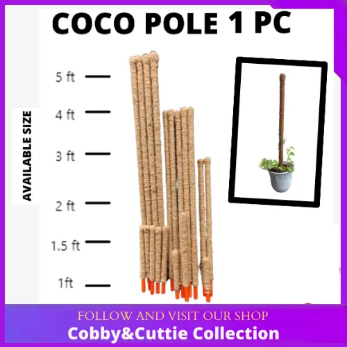 4 FT COCO POLE VERY AFFORDABLE, ECO-FRIENDLY- HIGH GRADE STACKABLE FOR ...