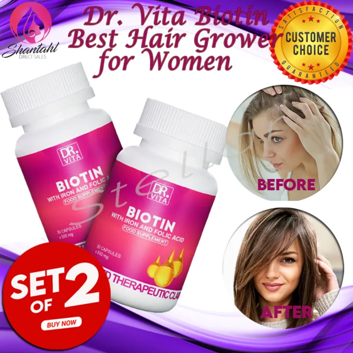 SET OF 2! ORIGINAL DR.VITA WOMEN BIOTIN with Iron Folic Acid for WOMEN
