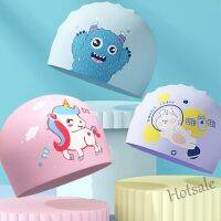 【hot sale】◘ D06 Yoomee Swimming Caps High Elastic Lovely Kids Cartoon Fabric Cute Cartoon Animal Ear Protect Boys Girls Swim Pool Diving CapTH